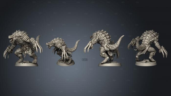 Lizardman B Kit II Dual Claws stl model for CNC