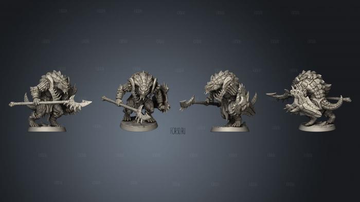 Lizardman C Kit II Spear Tower Shield 3d stl модель для ЧПУ