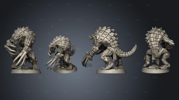 Lizardman E Kit II Dual Claws stl model for CNC