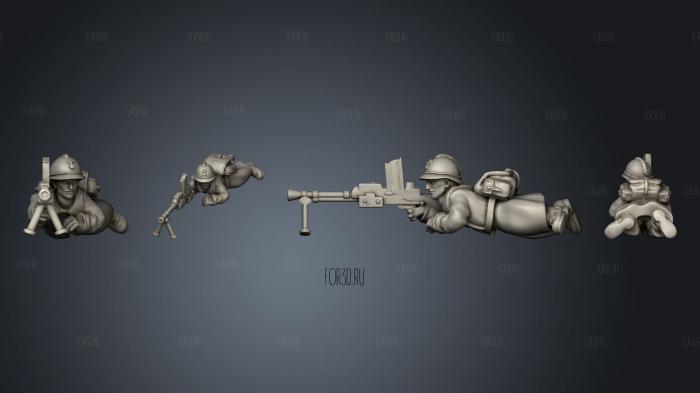 LMG GUNNER A 002 stl model for CNC