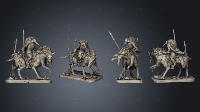 Lordsguard cavalry 01 stl model for CNC