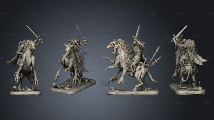 Lordsguard cavalry 02 stl model for CNC