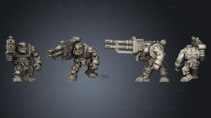 Lucky Armored Scrap Gunners 03 stl model for CNC