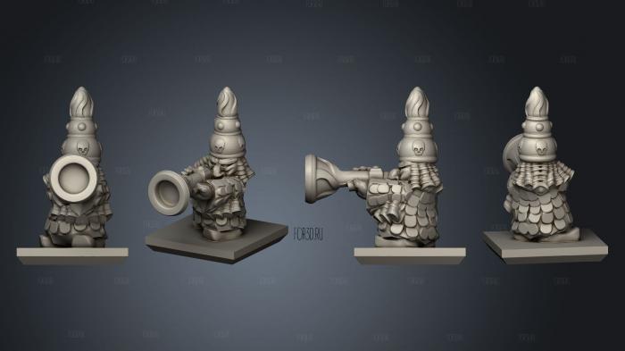 Magma dwarf 01 stl model for CNC