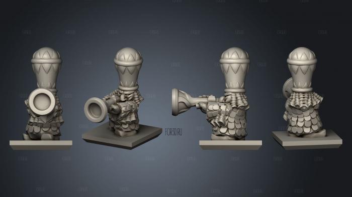 Magma dwarf 02 stl model for CNC