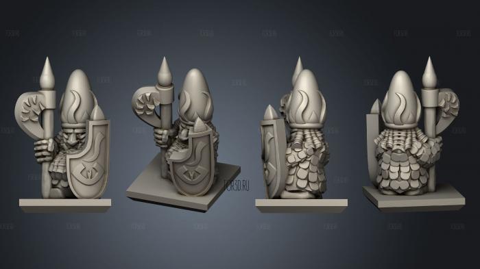 Magma Warrior 3 stl model for CNC