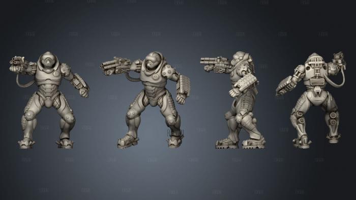 Marine Action Pose 3d stl модель для ЧПУ