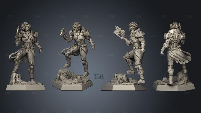 Marine Commander 01 stl model for CNC