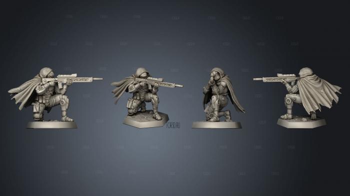 Marine Sniper stl model for CNC