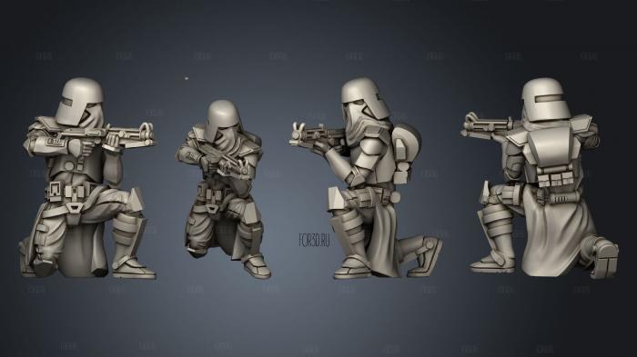 Marine Squad 03 stl model for CNC