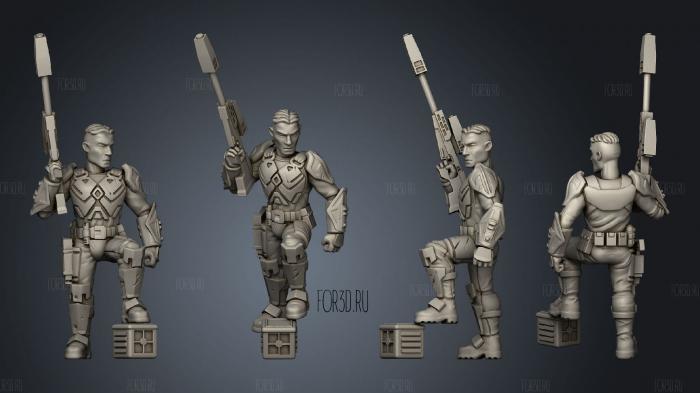 Mauldalorians Commander 3d stl модель для ЧПУ