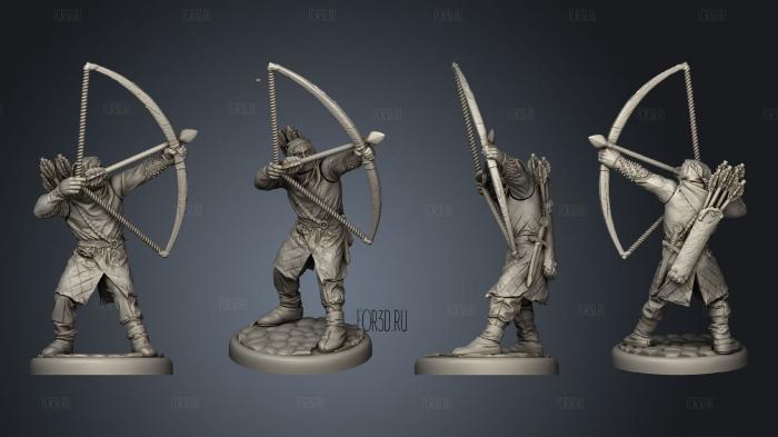 Medieval bowman 02 3d stl модель для ЧПУ