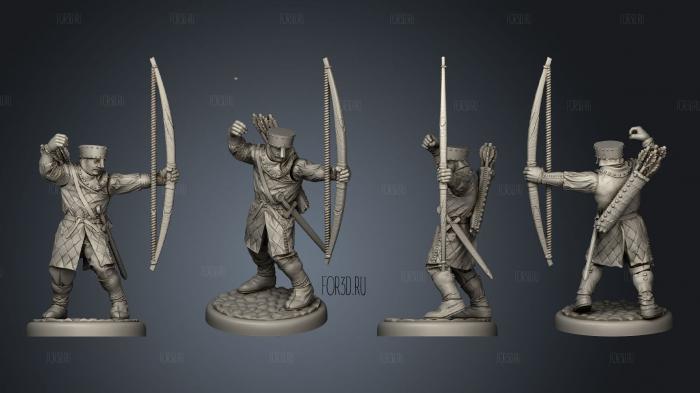 Medieval bowman 05 3d stl модель для ЧПУ