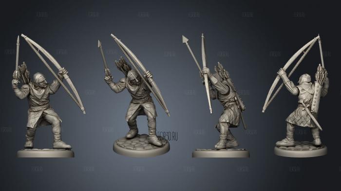 Medieval bowman 08 3d stl модель для ЧПУ