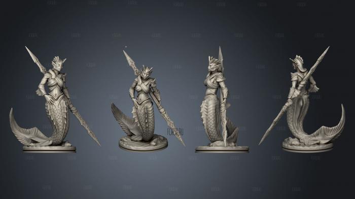 Merfolk Female A 001 3d stl модель для ЧПУ