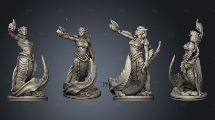 Merfolk Female A 002 3d stl модель для ЧПУ