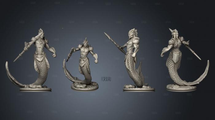 Merfolk Female A 004 3d stl модель для ЧПУ