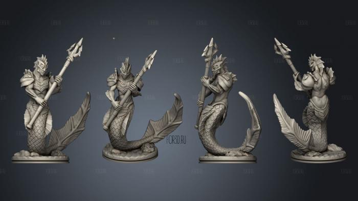 Merfolk Female A 005 3d stl модель для ЧПУ