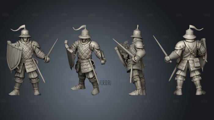 Militia 1 Sword 3d stl модель для ЧПУ