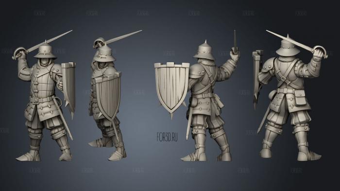 Militia 2 Sword 3d stl модель для ЧПУ