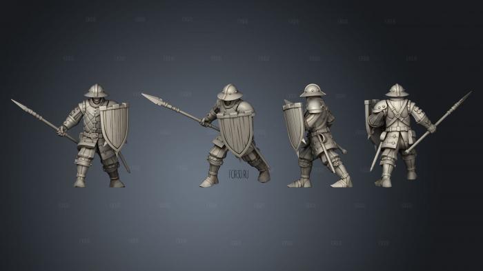 Militia 4 Spear 3d stl модель для ЧПУ