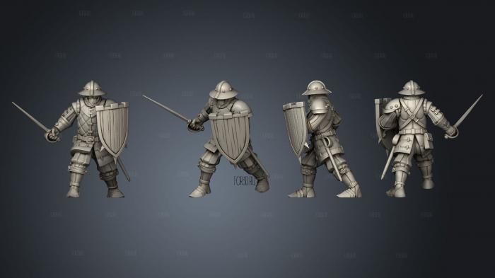 Militia 4 Sword 3d stl модель для ЧПУ