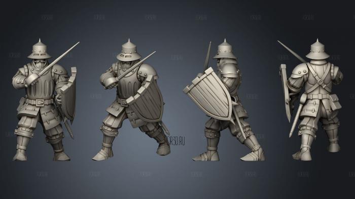 Militia 5 Sword 3d stl модель для ЧПУ