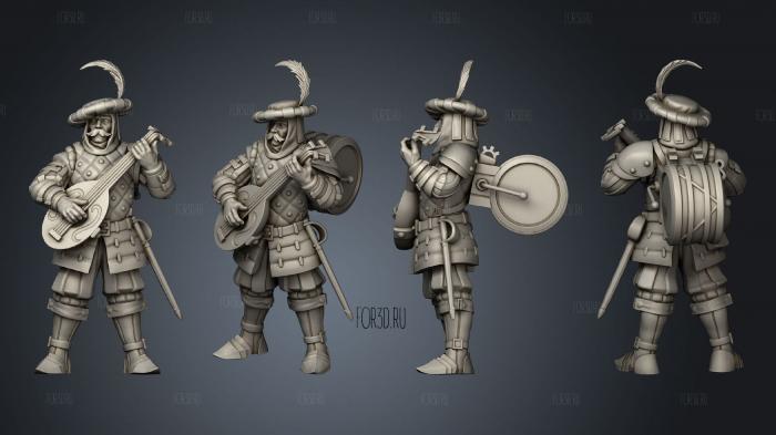 Militia 6 Musician 3d stl модель для ЧПУ