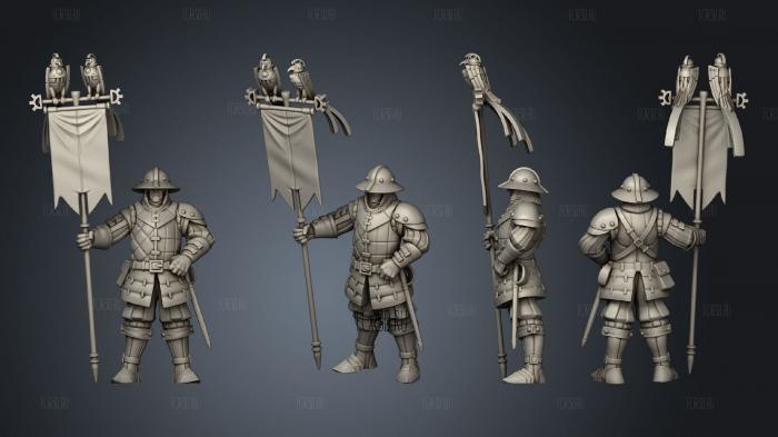 Militia 7 Banner 3d stl модель для ЧПУ