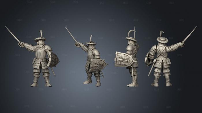 Militia 8 Sergeant 3d stl модель для ЧПУ