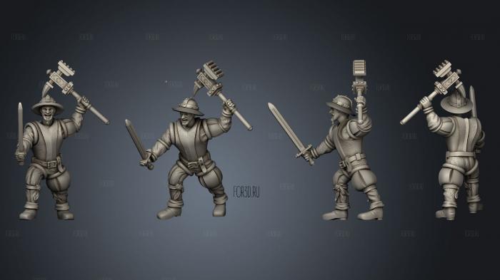 Militia 01 3d stl модель для ЧПУ