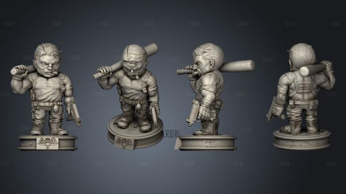 mini punisher stl model for CNC