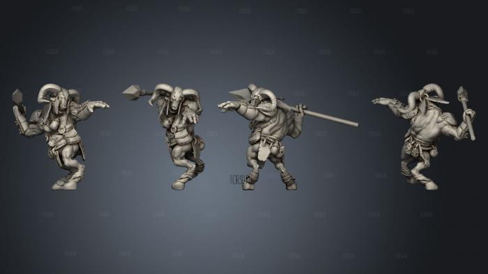 Minotaur A Male Spear 3d stl модель для ЧПУ