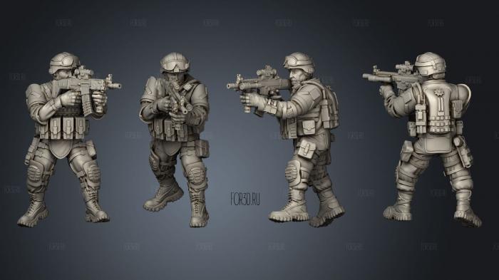 Modern Soldier 002 3d stl модель для ЧПУ