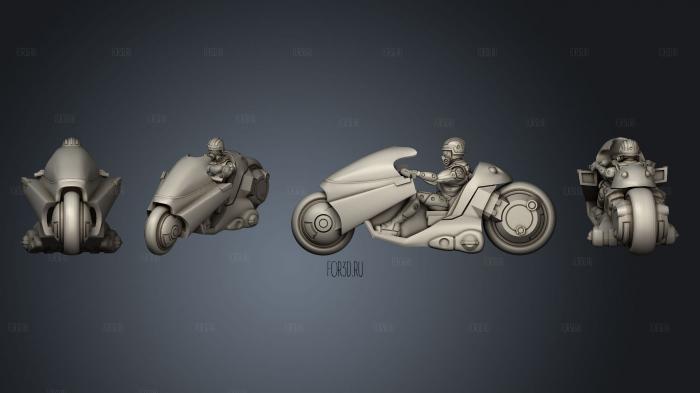 motorbike concept stl model for CNC