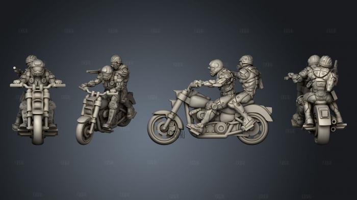 motorbike custom 2 stl model for CNC