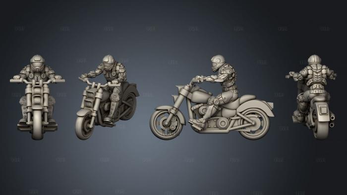 Мотоциклист 3d stl модель для ЧПУ