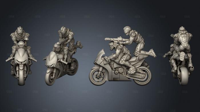 motorbike sport 03 stl model for CNC