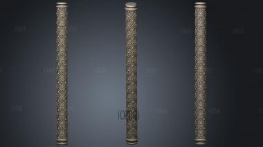 Pillar with a cross pattern
