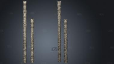 Carved pillars