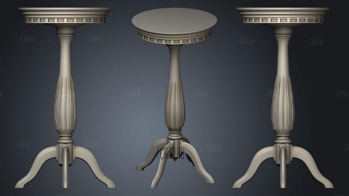 Table and flower stand 3d stl for CNC