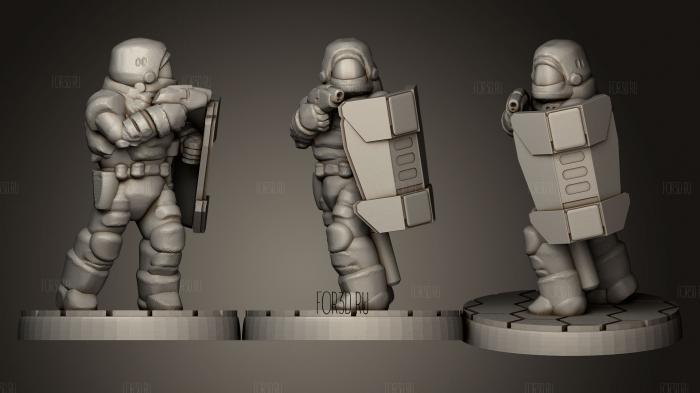 Dominion Peacekeeper stl model for CNC