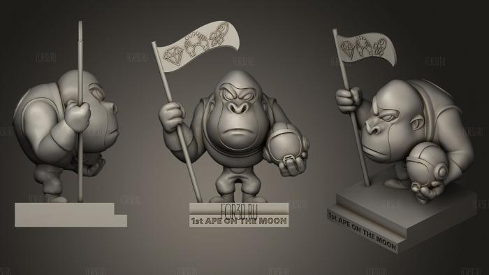 Ape Of Liberty 3D (Full) stl model for CNC