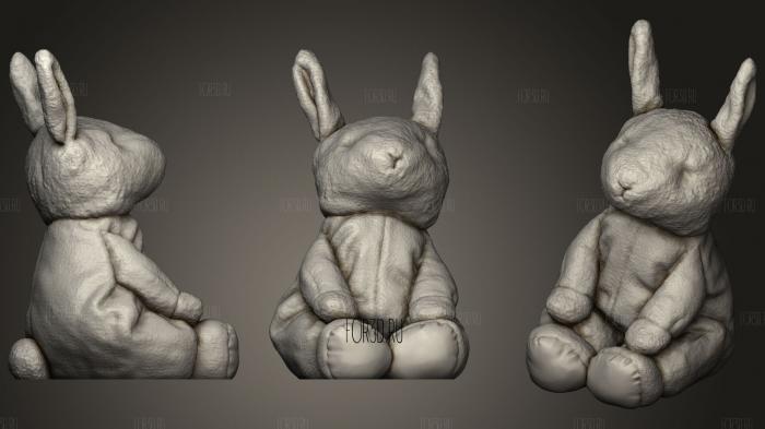 Goodnight Moon Bunny (3D Scanned) stl model for CNC