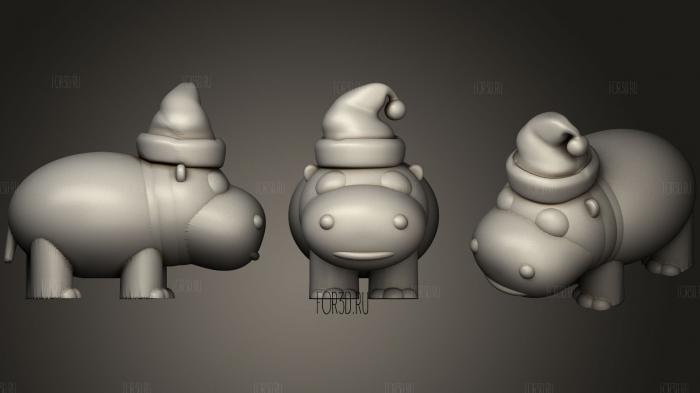 I Want A Hippopotamus For Christmas stl model for CNC