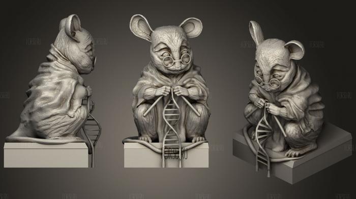 Mouse Statue   Monument To Lab Mice stl model for CNC