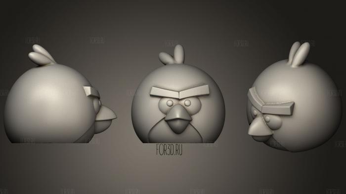 Angry Birds Red Piggy Bank stl model for CNC