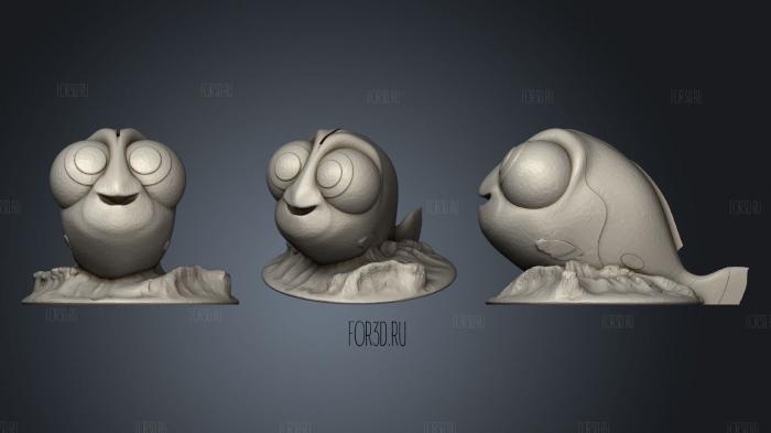Baby Dory Bank stl model for CNC