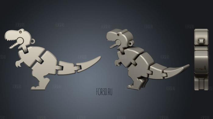 Baby T rex Flexy Keychain