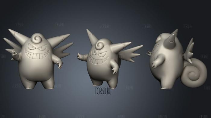 Clefable stl model for CNC